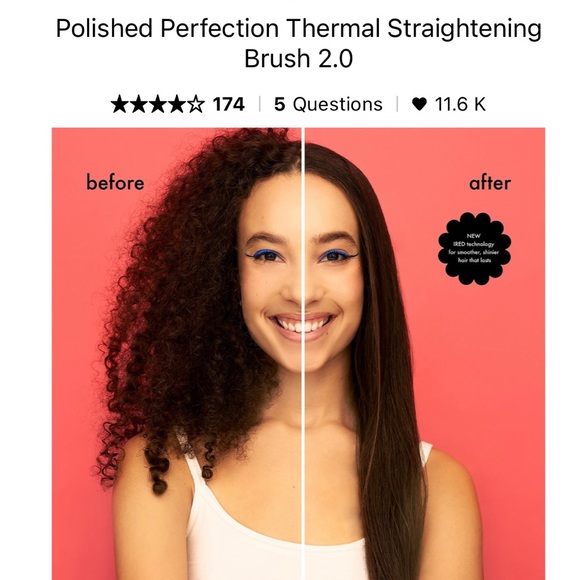 Amika: Polished Perfection Straightening Brush - Picture 6 of 8